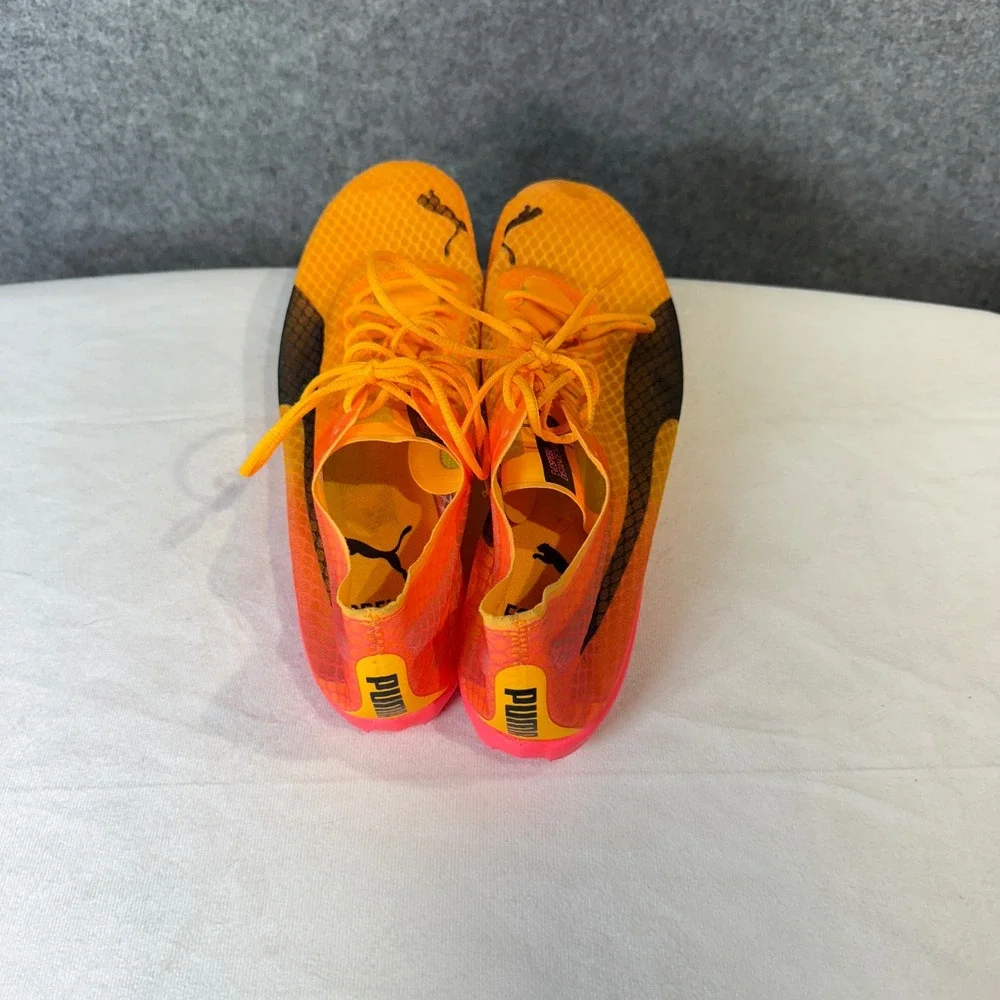 Puma Evospeed Distance Nitro Elite Men Running Spikes‎ Orange Black US 12.5